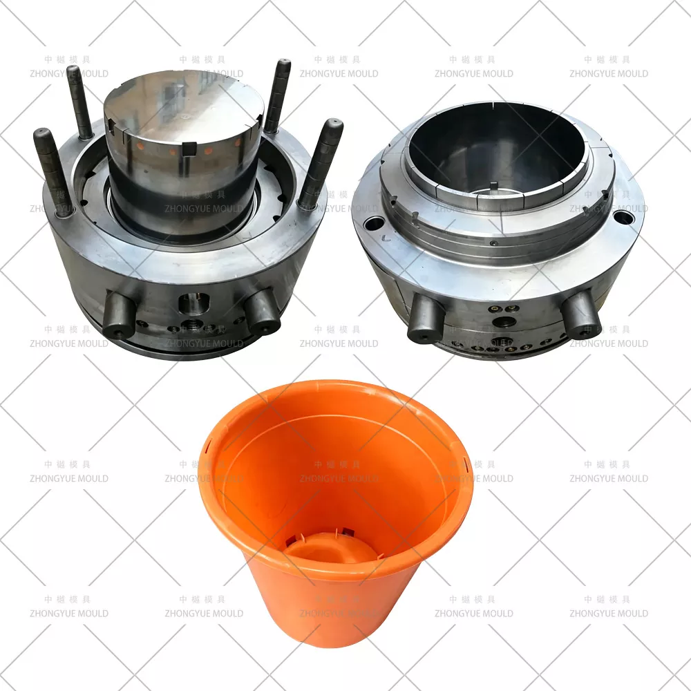 Molde de vaso de flores redondo de plástico 35L para plantio